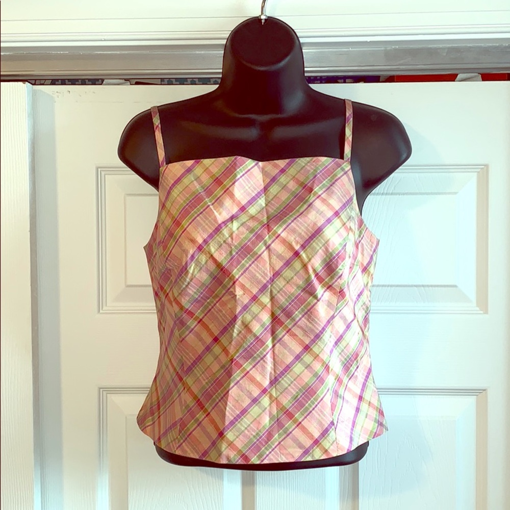 ANN TAYLOR 100% SILK top 6P